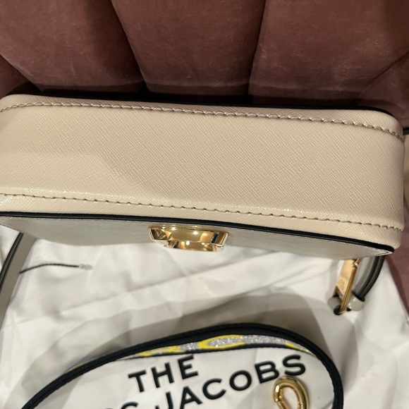 NWT Marc Jacobs Women's Snapshot Crossbody Bag Print Dust Pink Gray Multi - Picture 9 of 11